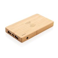 Powerbank wirless in bambù